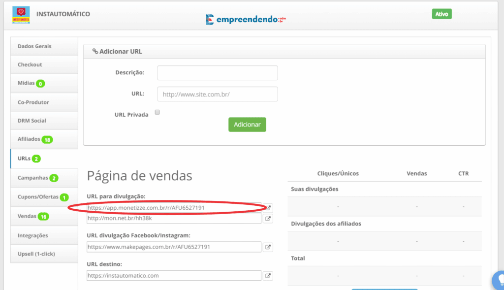 url 1024x589 - Como se cadastrar na Monetizze: Guia Completo para vender hoje mesmo!